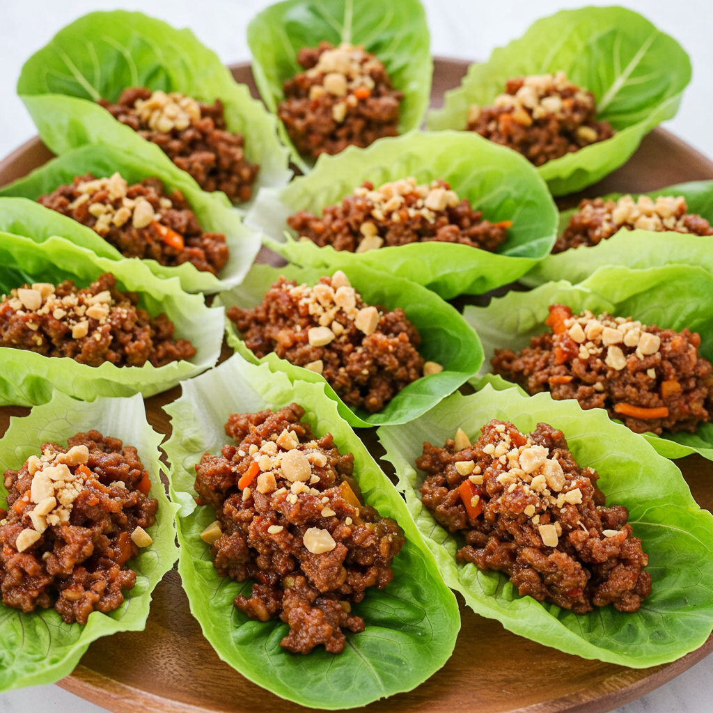 21. Korean BBQ Beef Lettuce Cups