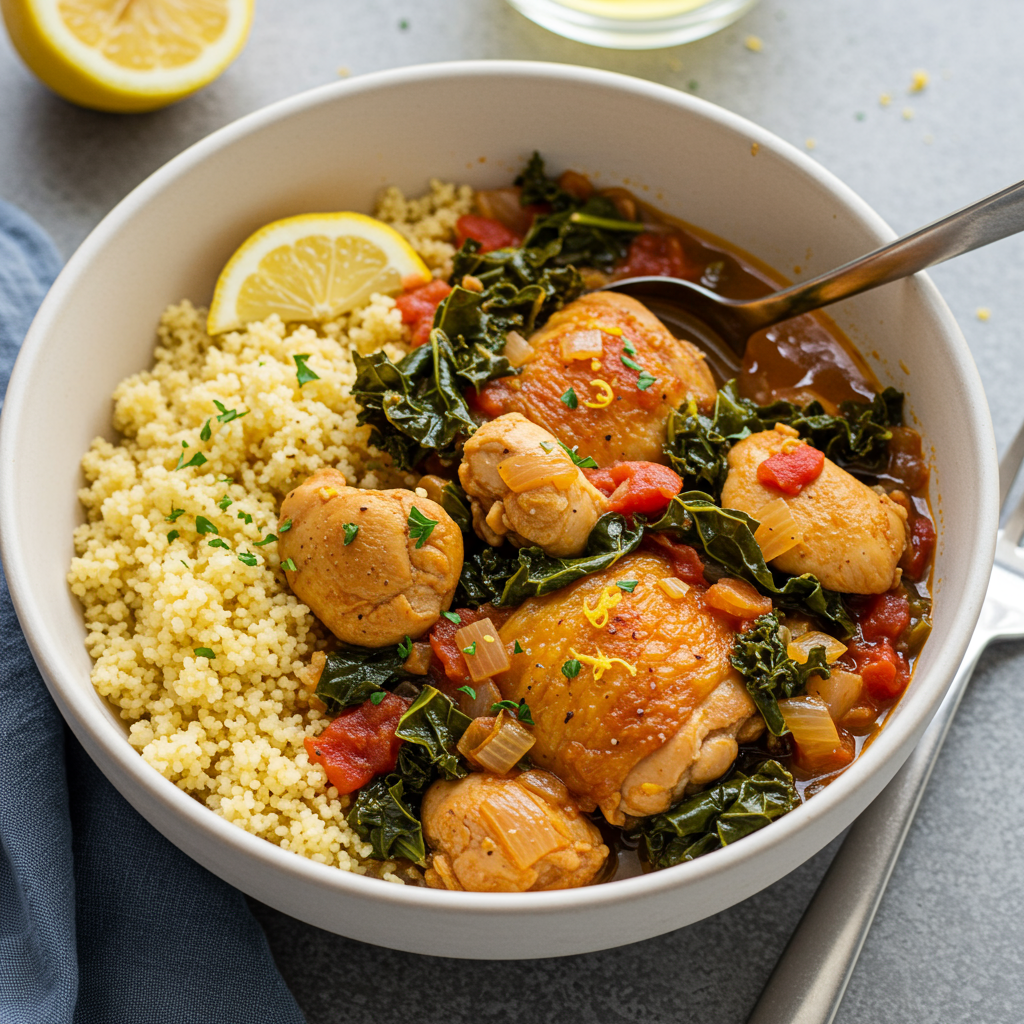 21. Lemon Chicken and Kale Stew