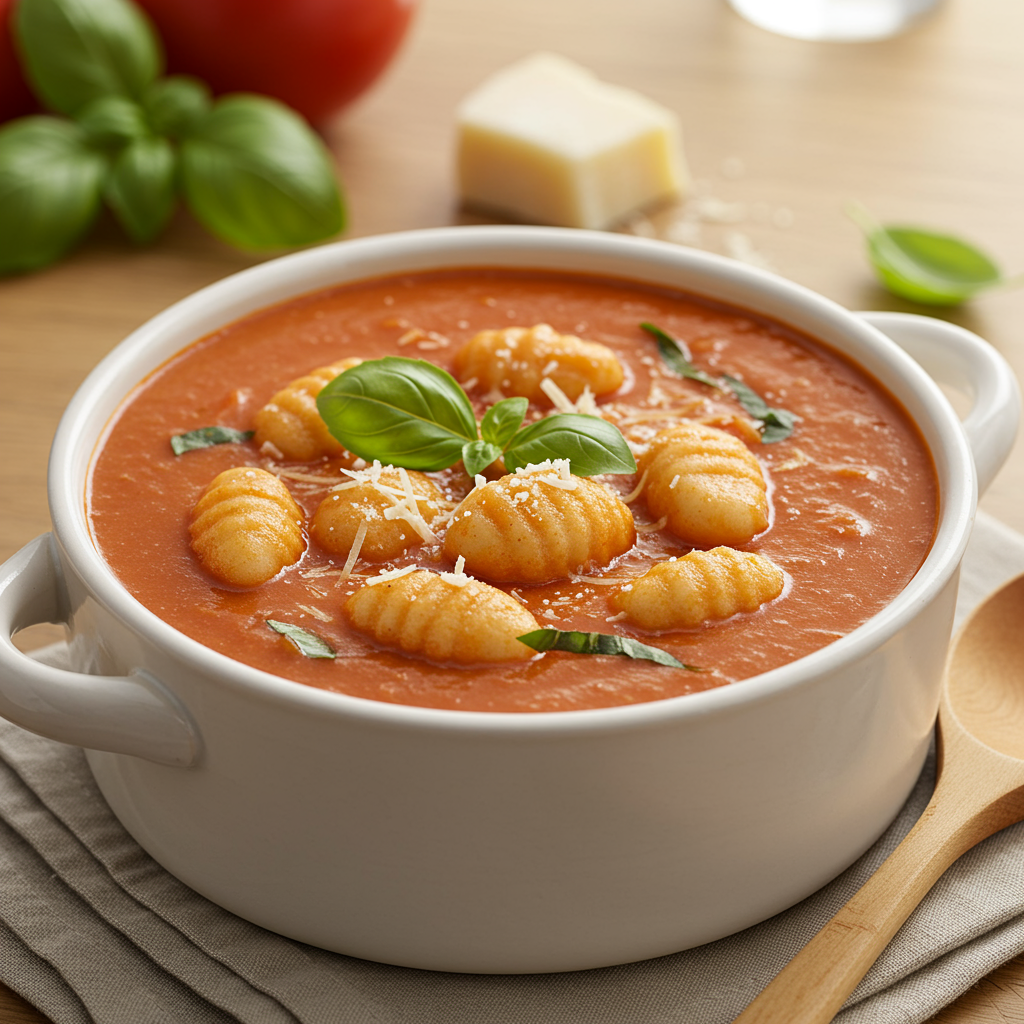 22. Creamy Tomato Basil Gnocchi Soup