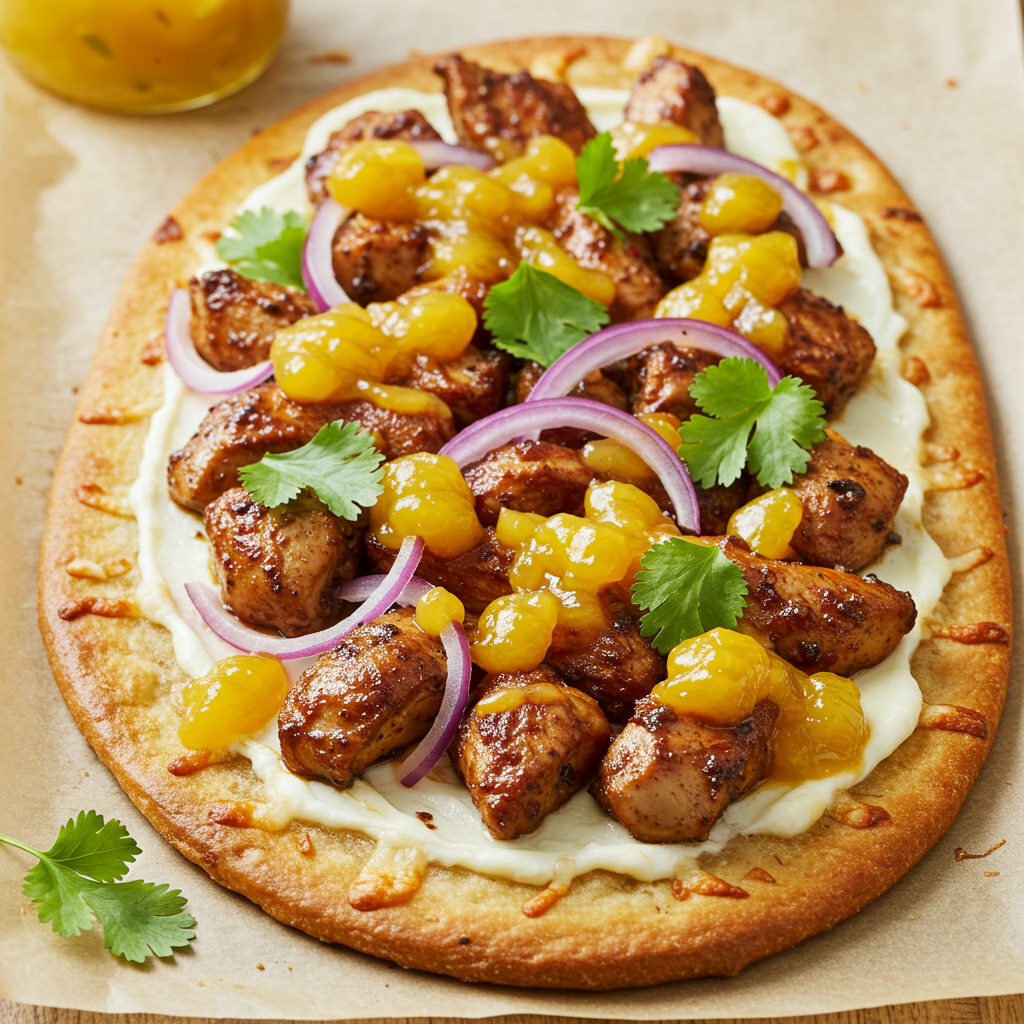 22. Jerk Chicken Flatbread