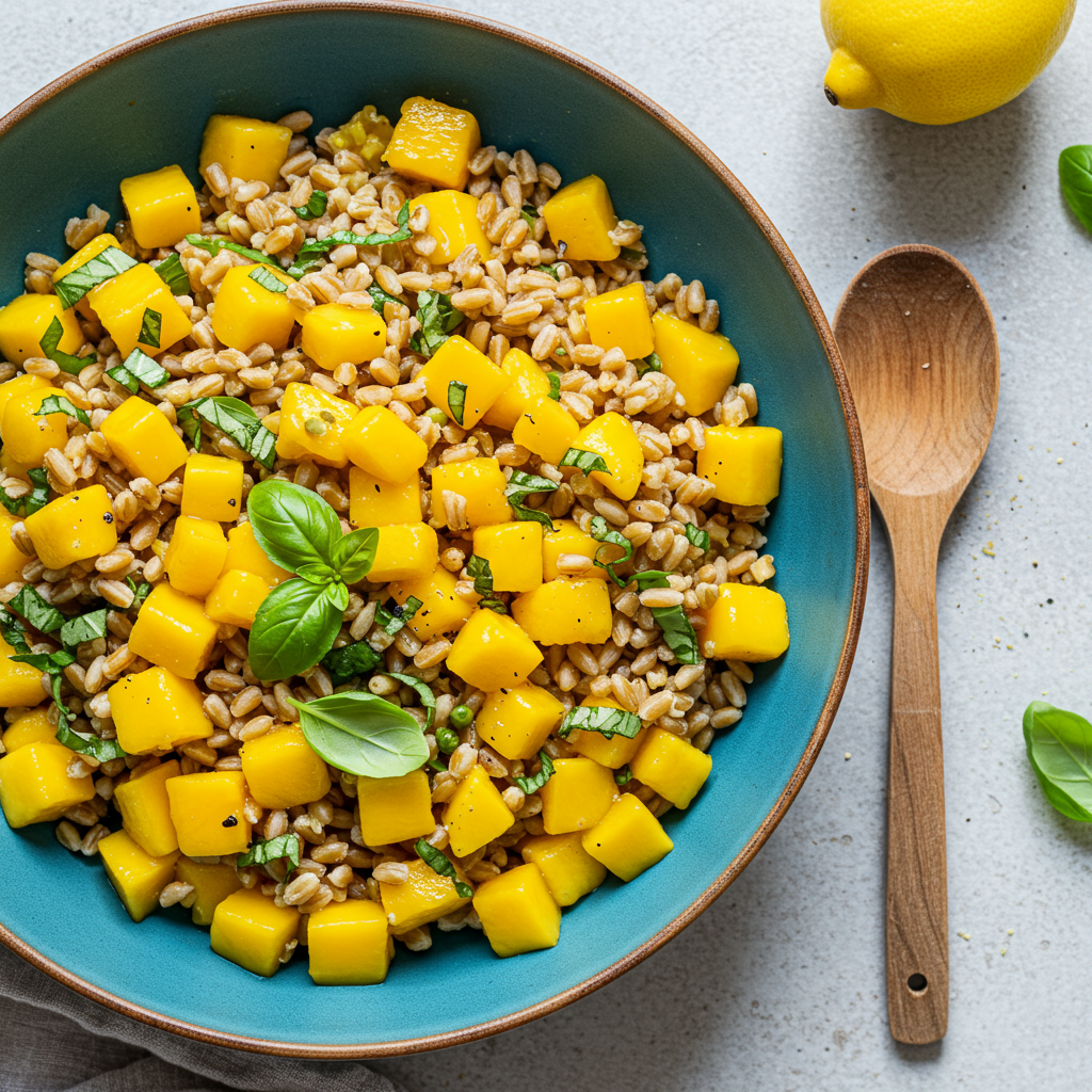 22. Mango & Farro Salad with Herbs