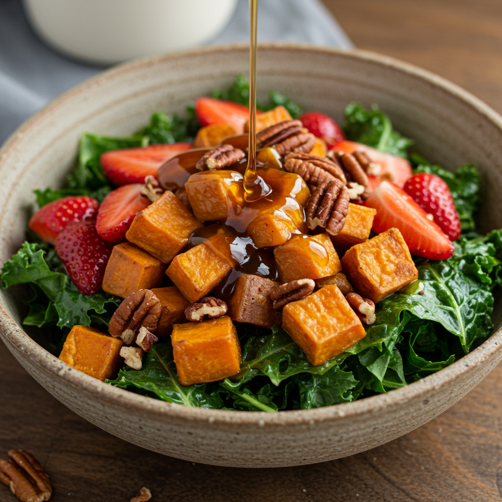 22. Strawberry & Roasted Sweet Potato Salad