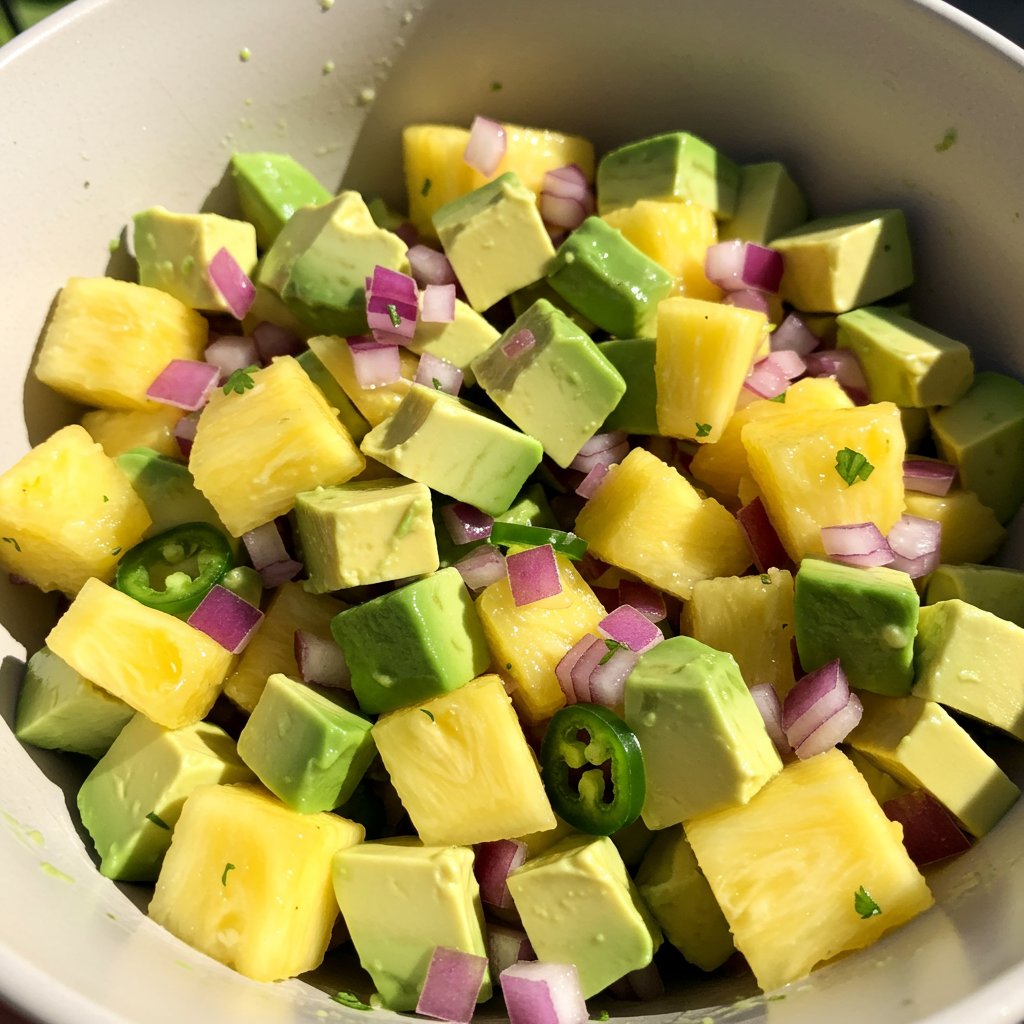 23. Avocado & Pineapple Salsa Salad