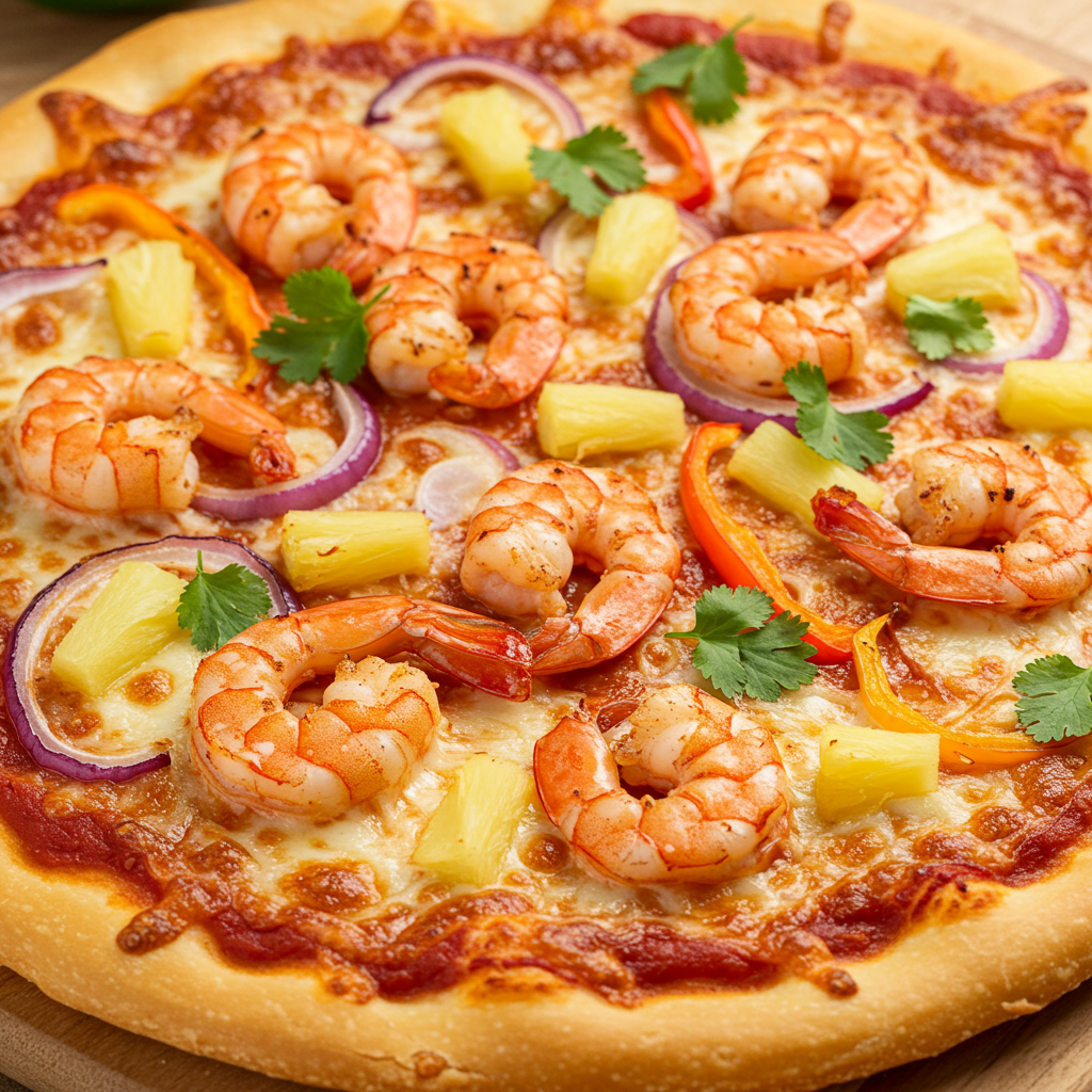 24. Jerk Shrimp Pizza