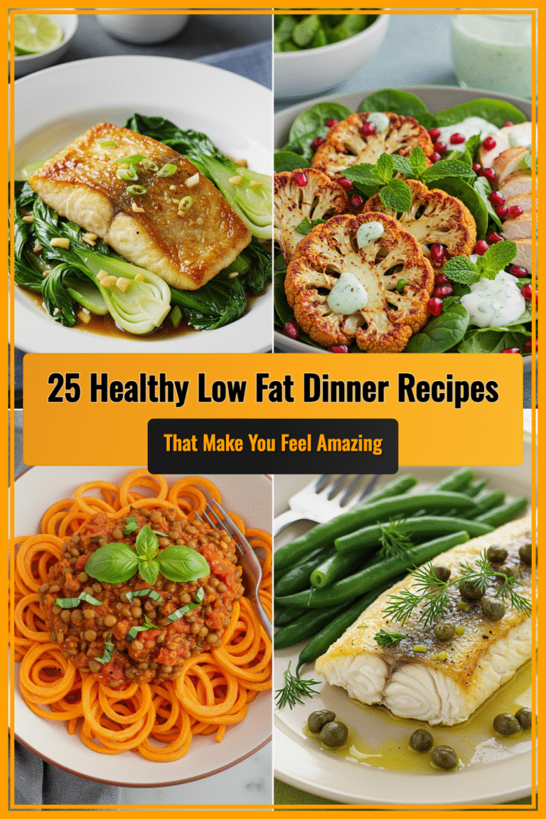 25 Healthy Low Fat Dinner Recipes That Make You Feel Amazing
