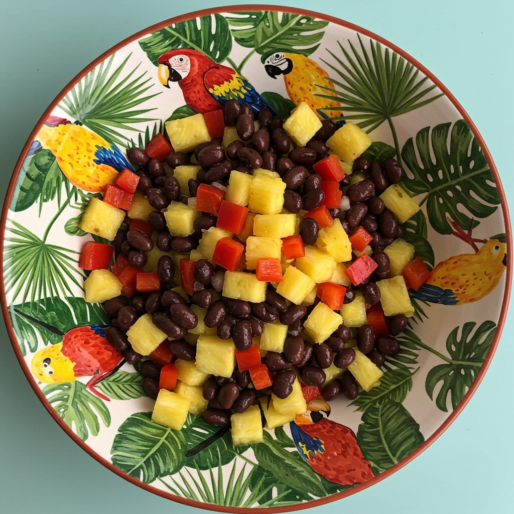 25. Black Bean &amp; Pineapple Salad Bowl