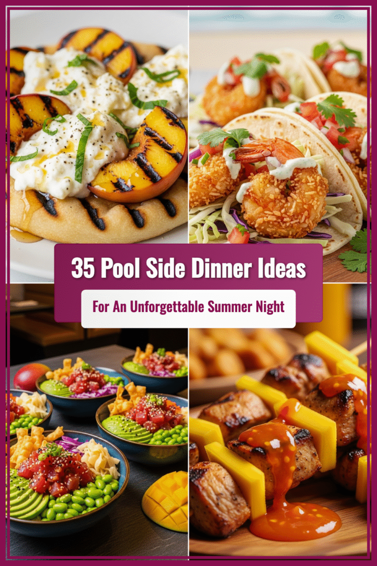 35 Pool Side Dinner Ideas for an Unforgettable Summer Night