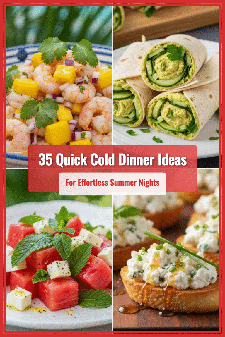 35 Quick Cold Dinner Ideas for Effortless Summer Nights