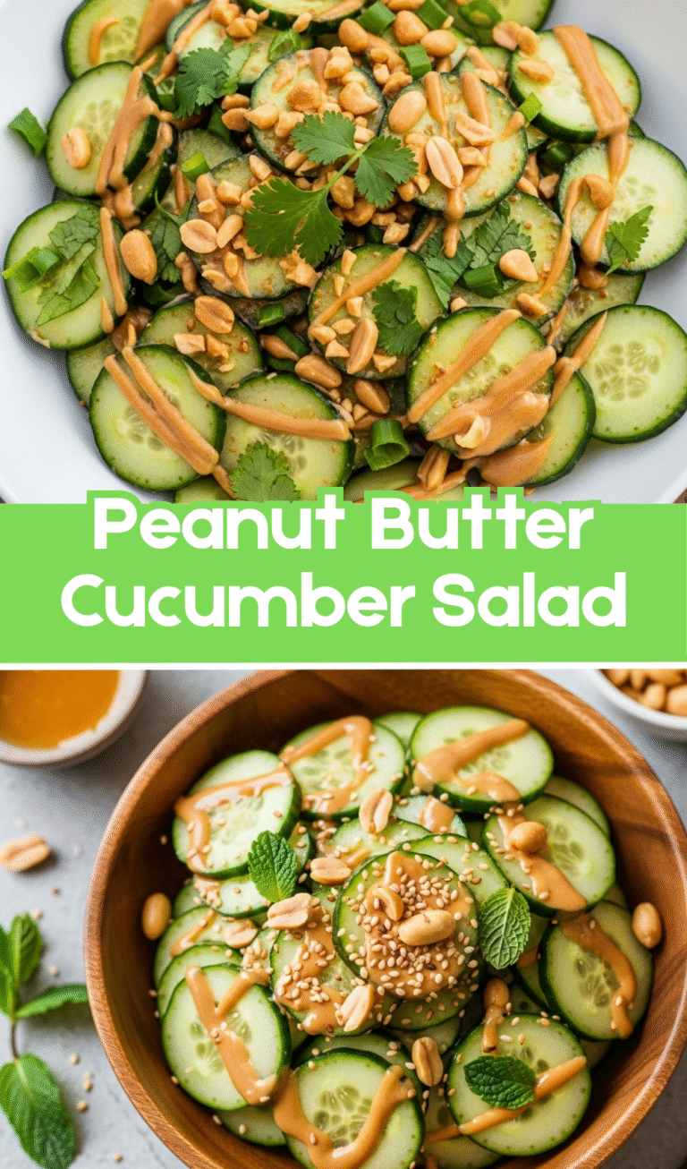 Peanut Butter Cucumber Salad: A Crunchy, Creamy Delight