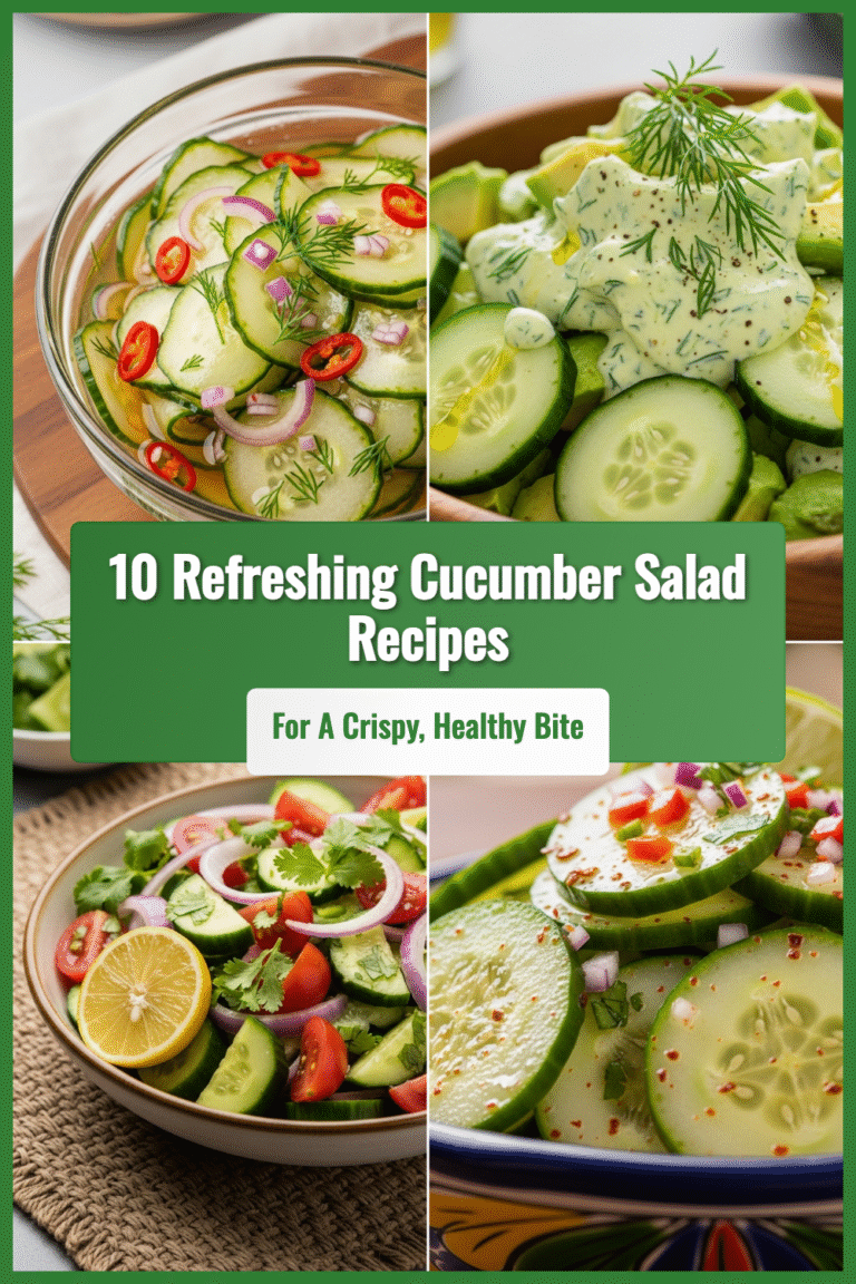 10 Refreshing Cucumber Salad Recipes for a Crispy, Healthy Bite