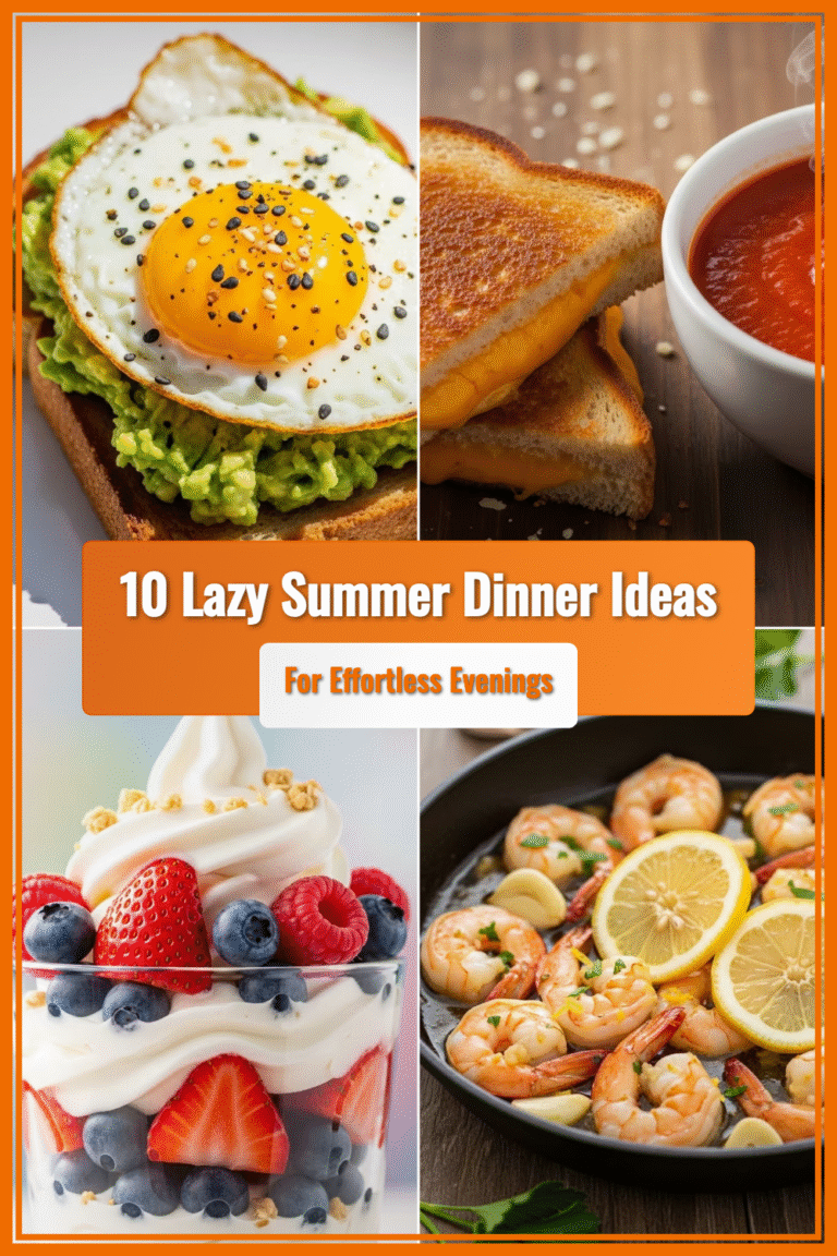 10 Lazy Summer Dinner Ideas for Effortless Evenings