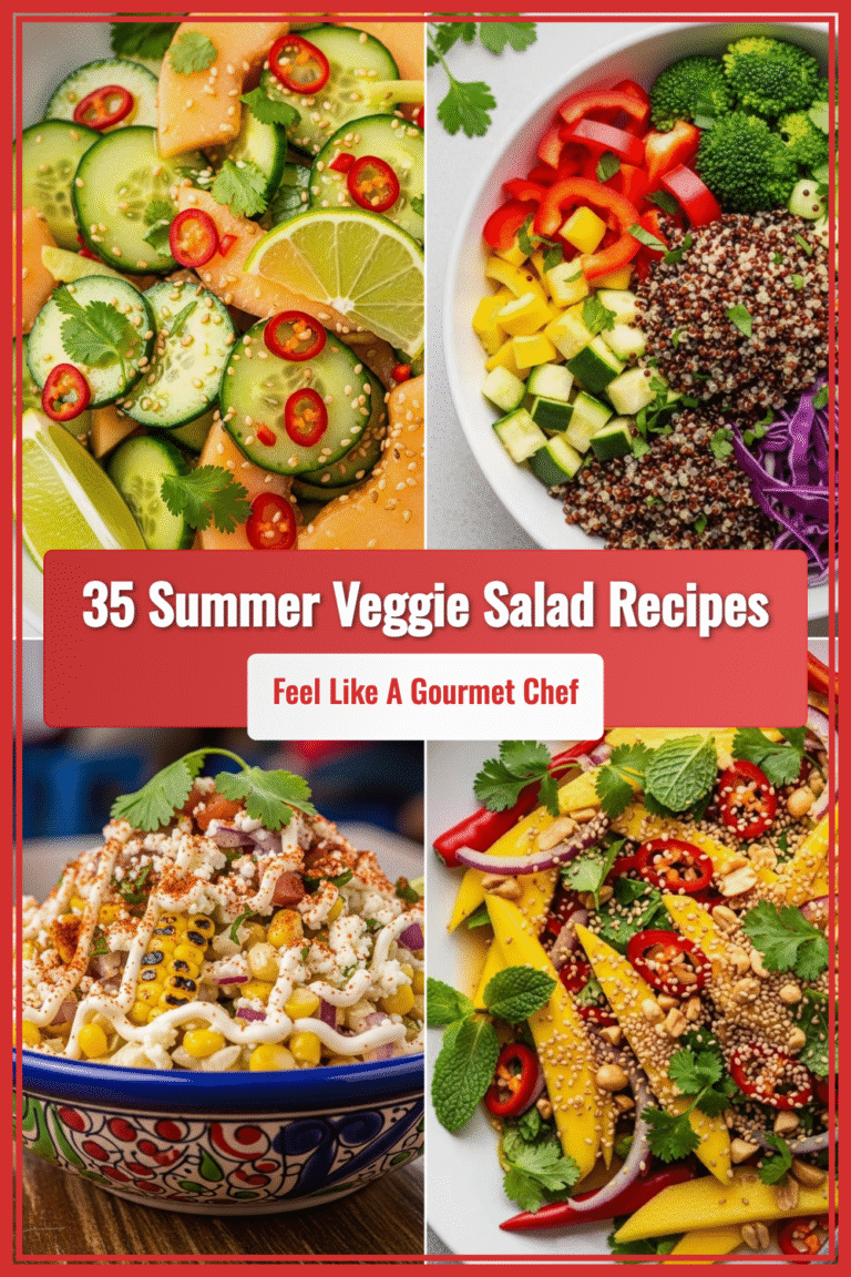 35 Summer Veggie Salad Recipes to Make You Feel Like a Gourmet Chef