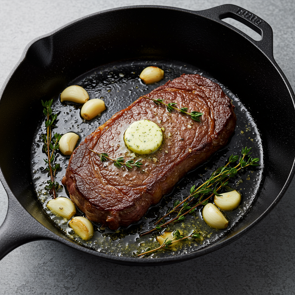 1. Classic Butter-Basted Ribeye