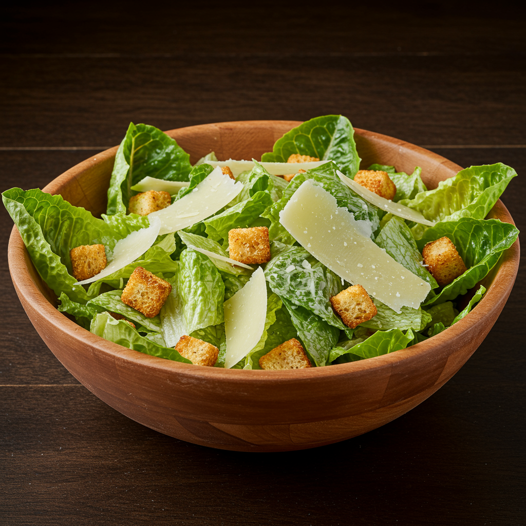 1. Classic Caesar Salad with Homemade Dressing