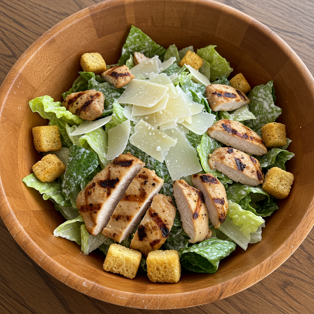 1. Classic Chicken Caesar Chopped Salad