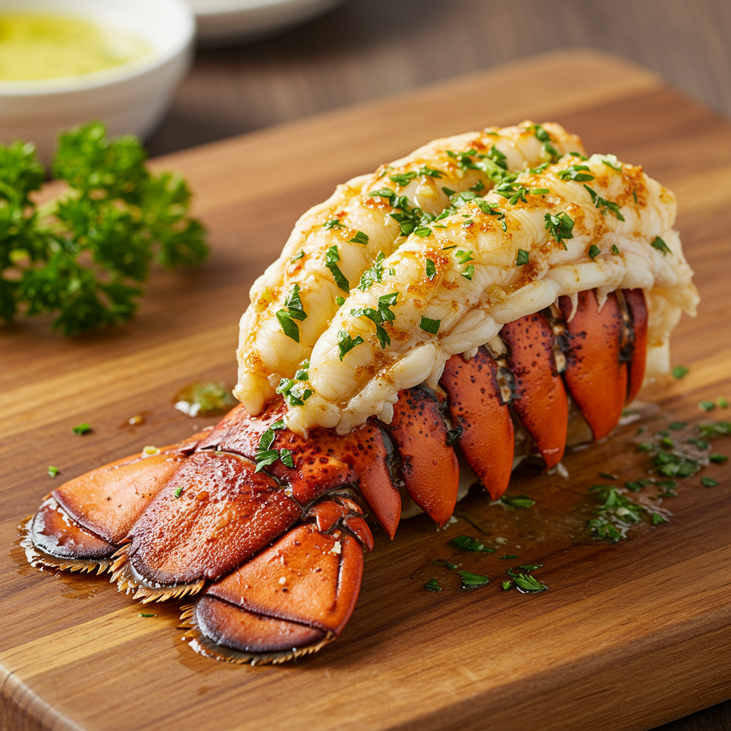 1. Classic Garlic Butter Air Fryer Lobster