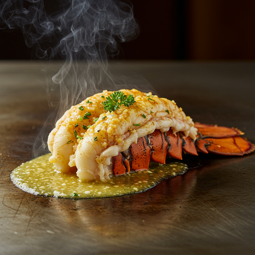 1. Classic Garlic Butter Hibachi Lobster