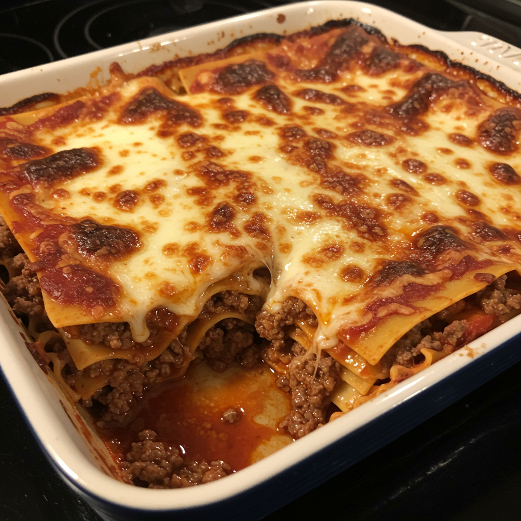 1. Classic Lasagna with Meat Sauce