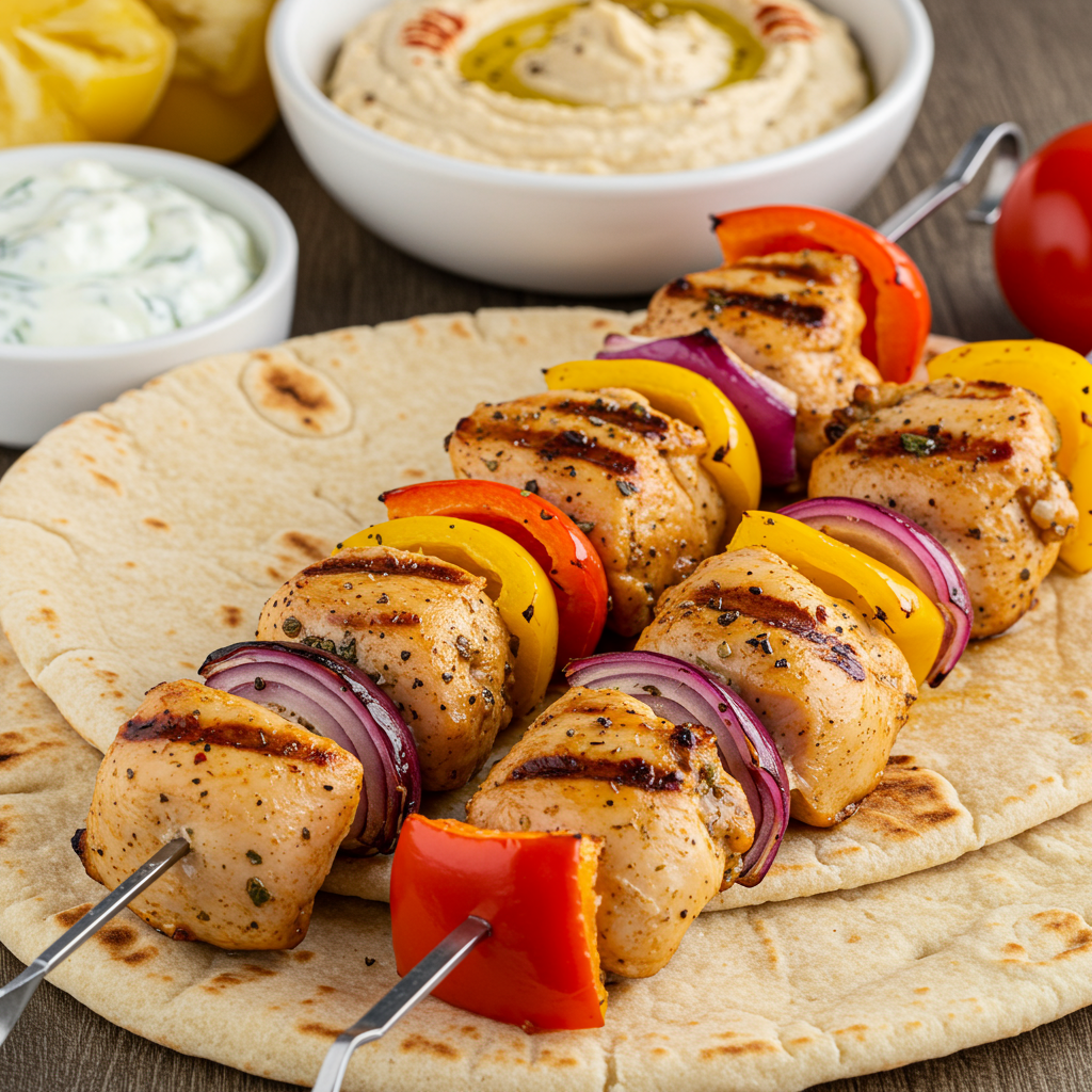 1. Classic Mediterranean Chicken Kebabs