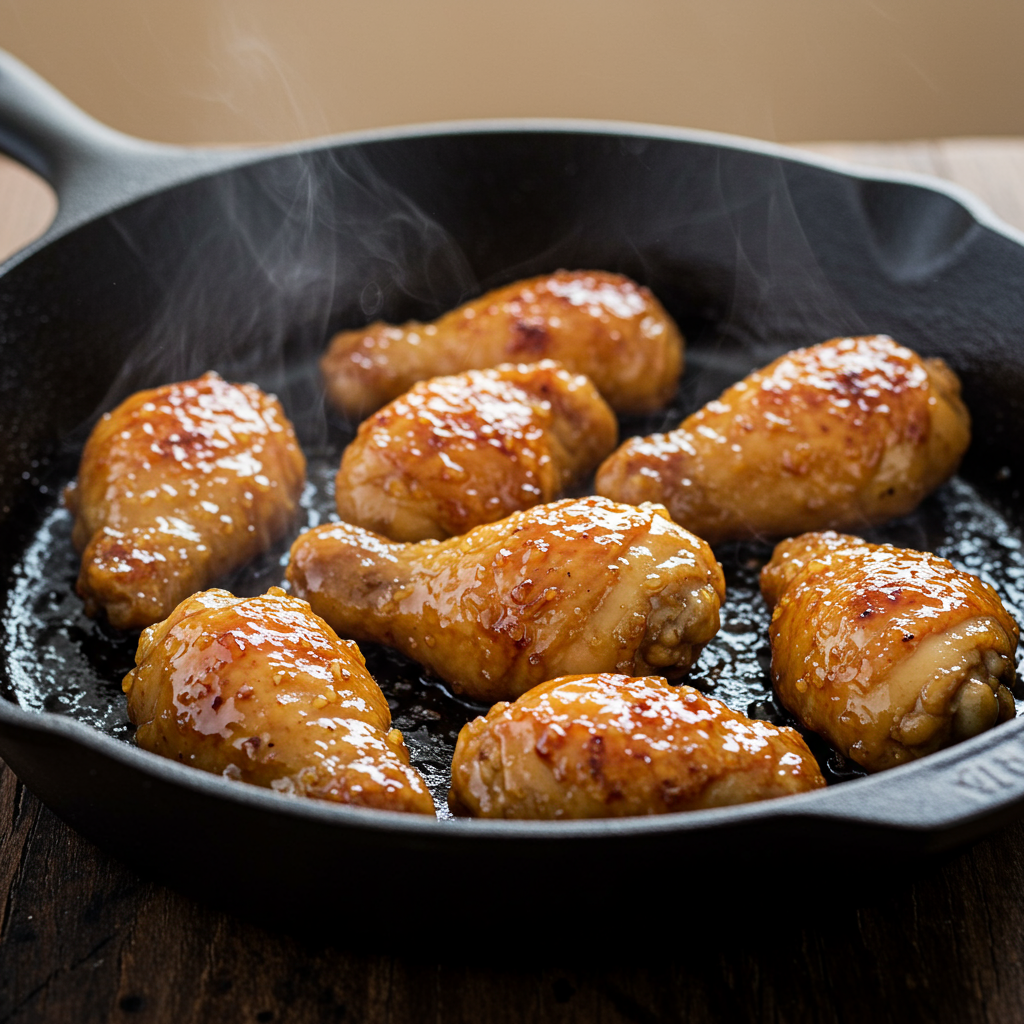 1. Classic Pan-Fried Honey Glazed Chicken