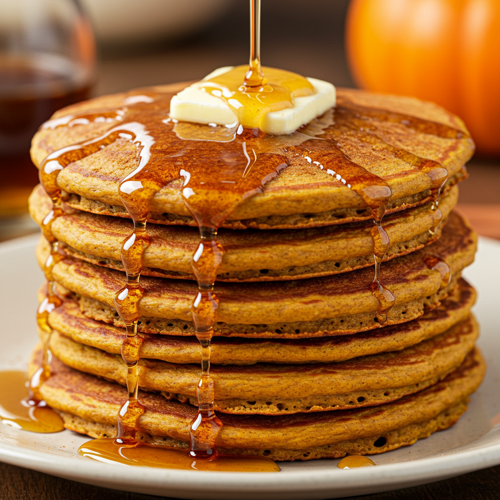 1. Classic Pumpkin Spice Pancakes