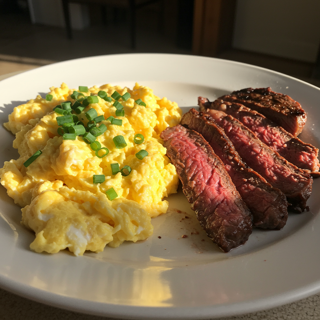 1. Classic Steak and Eggs