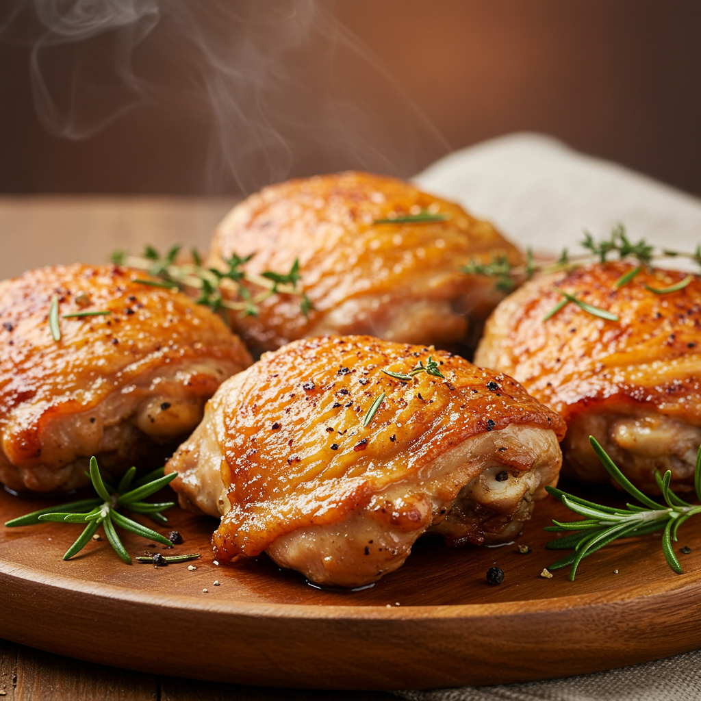 1. Crispy Air Fryer Chicken Thighs