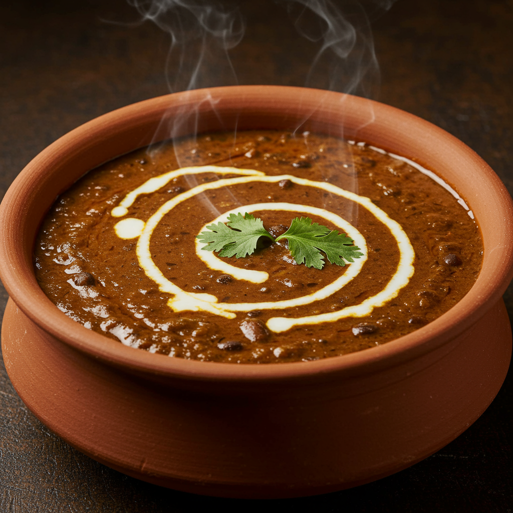 1. Dal Makhani (Creamy Black Lentil Curry)