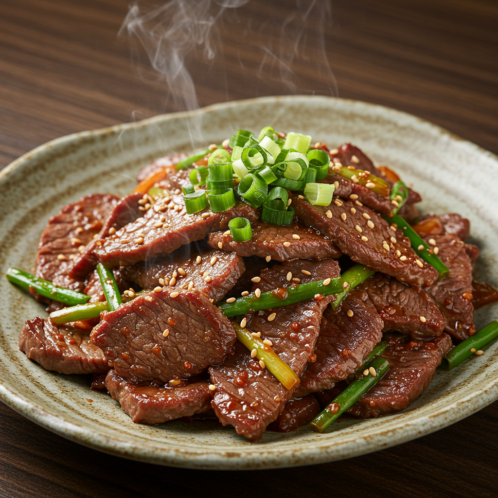 1. Korean Bulgogi (Korean BBQ Beef)