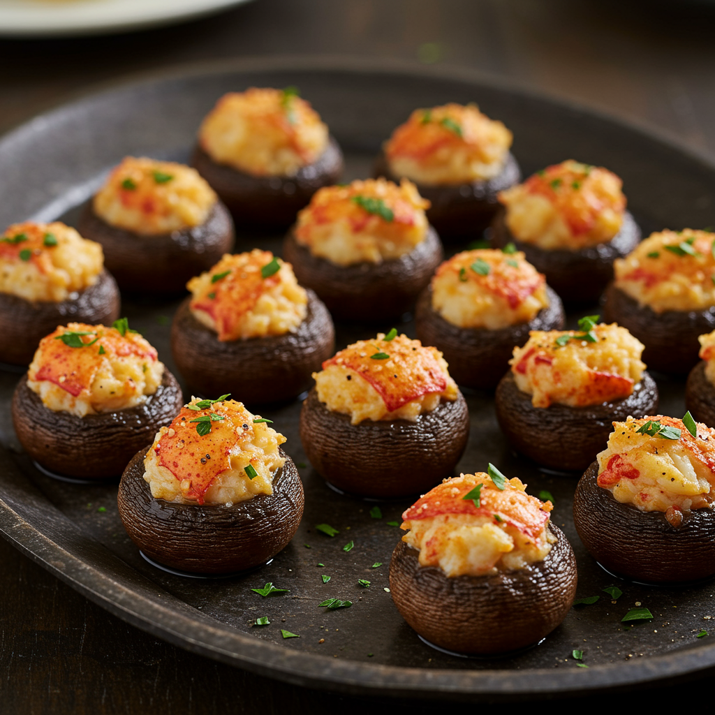 1. Lobster-Stuffed Mushrooms
