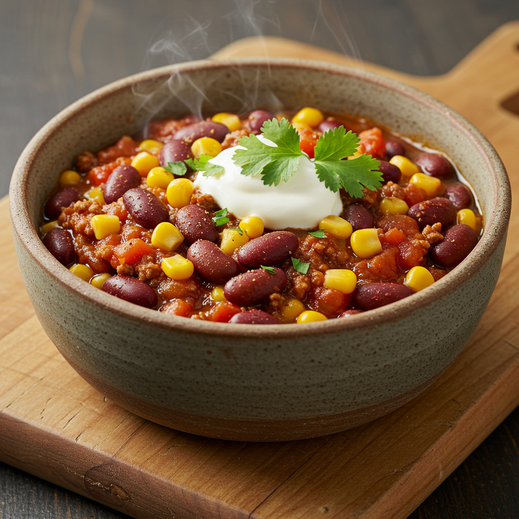 1. One-Pot Vegetarian Chili