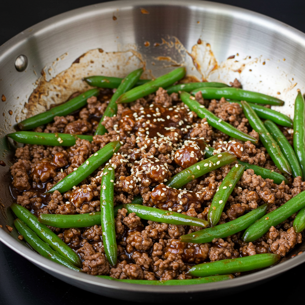 1. Sticky Beef Mince Stir Fry