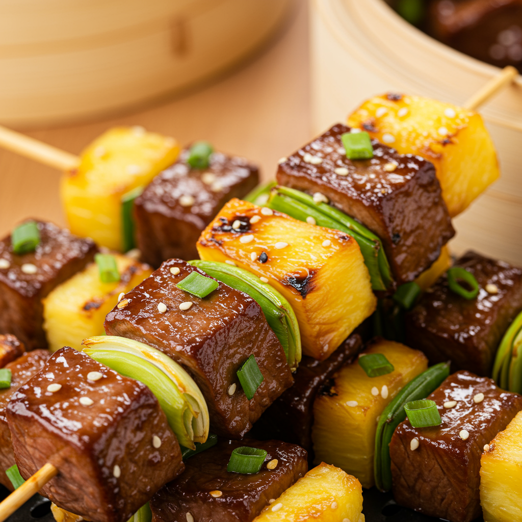 2: Asian-Inspired Teriyaki Steak Kebabs