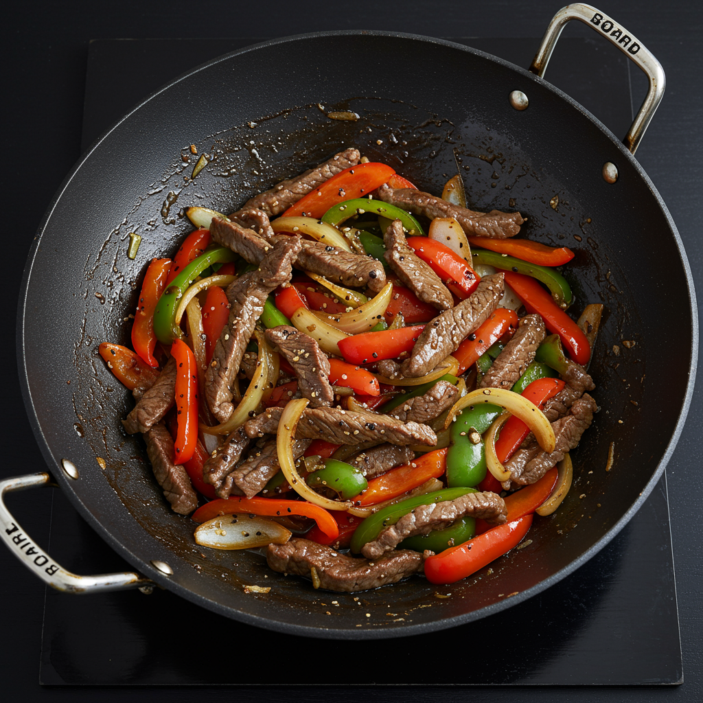 2. Black Pepper Beef (Hei Jiao Niu Liu)