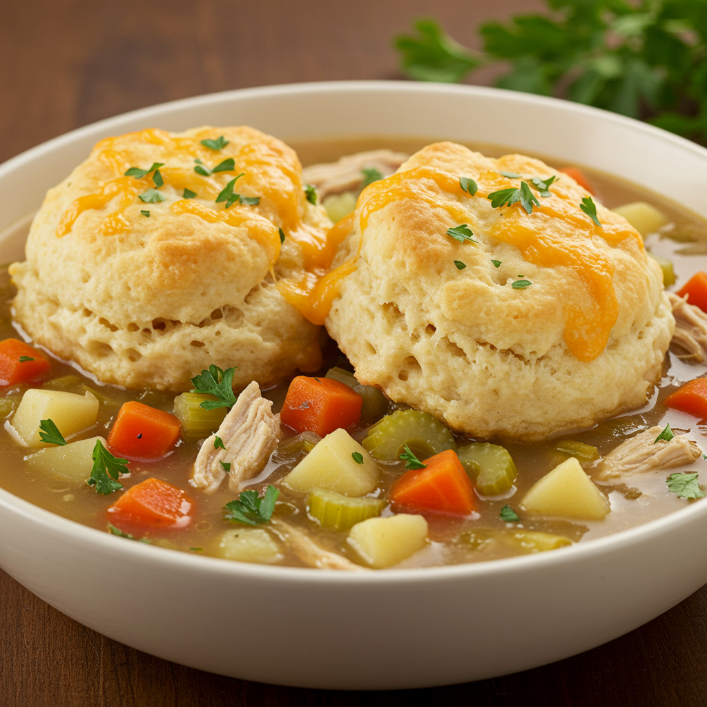 2. Chicken & Biscuit Dumplings