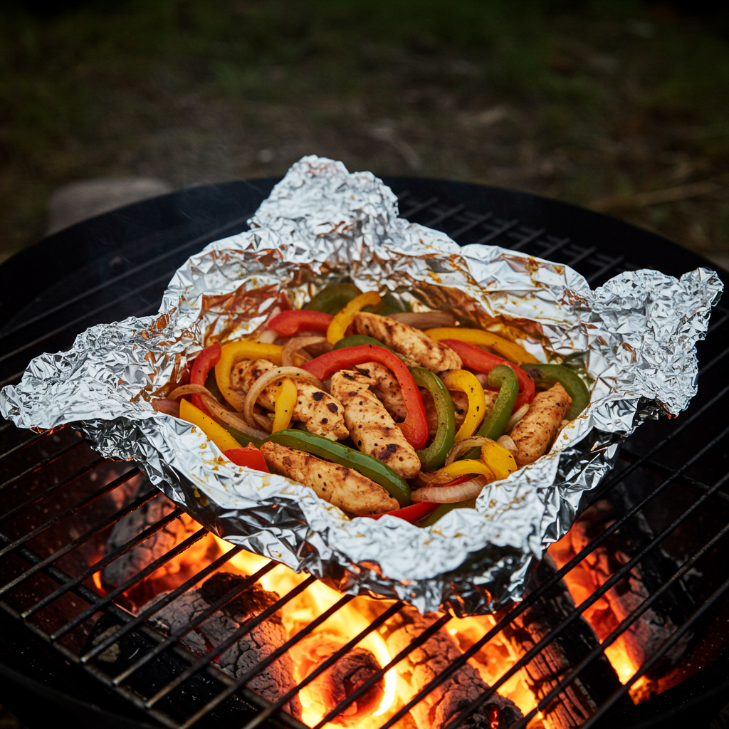2. Foil Pack Chicken Fajitas