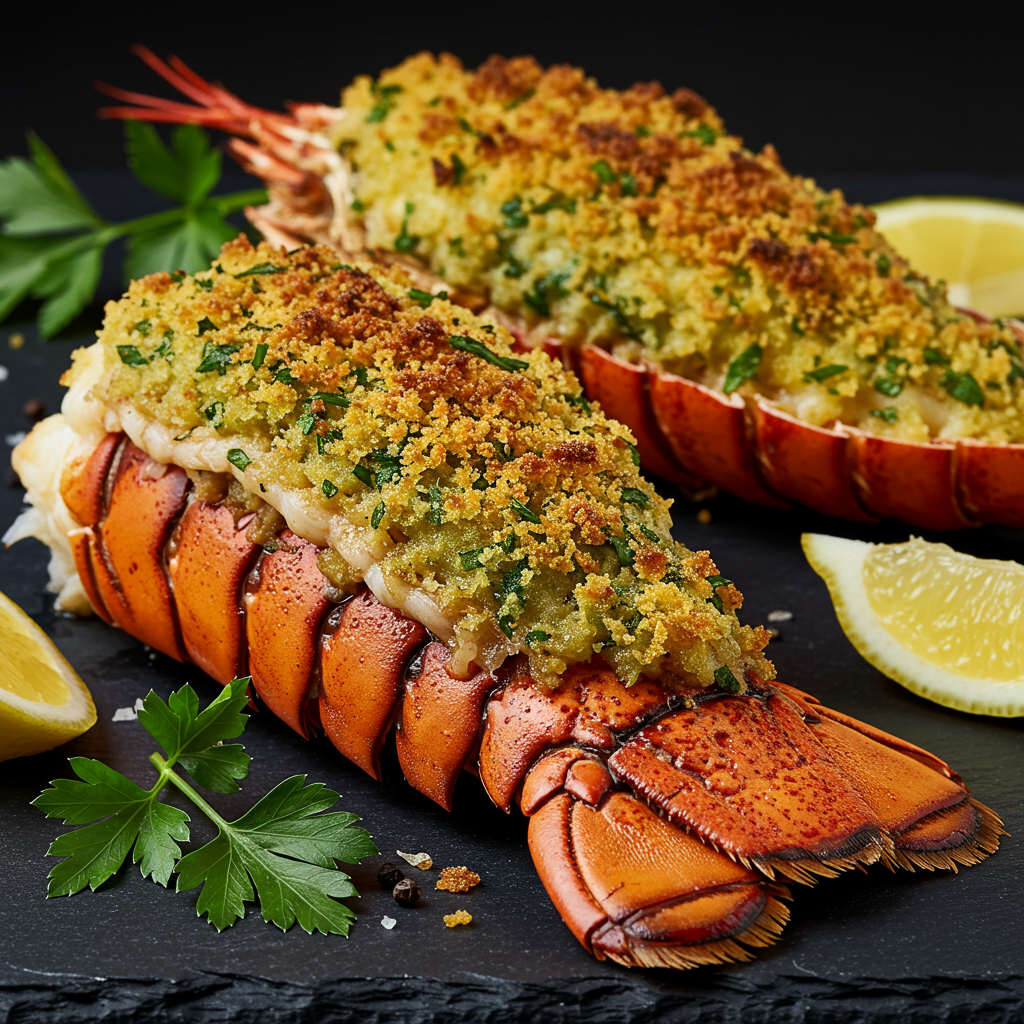2. Herb-Crusted Mediterranean Grilled Lobster