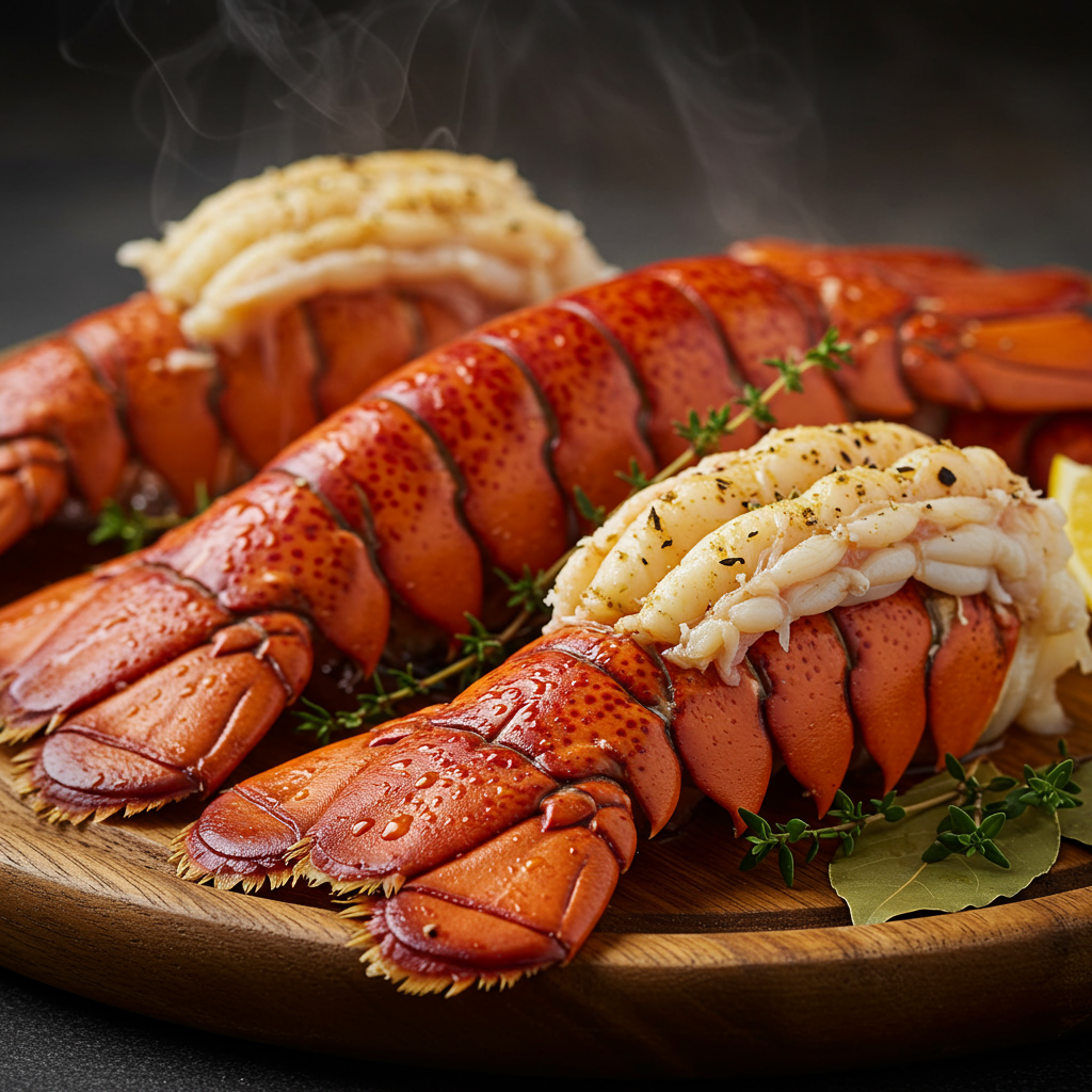 2. Herb-Infused Steamed Lobster