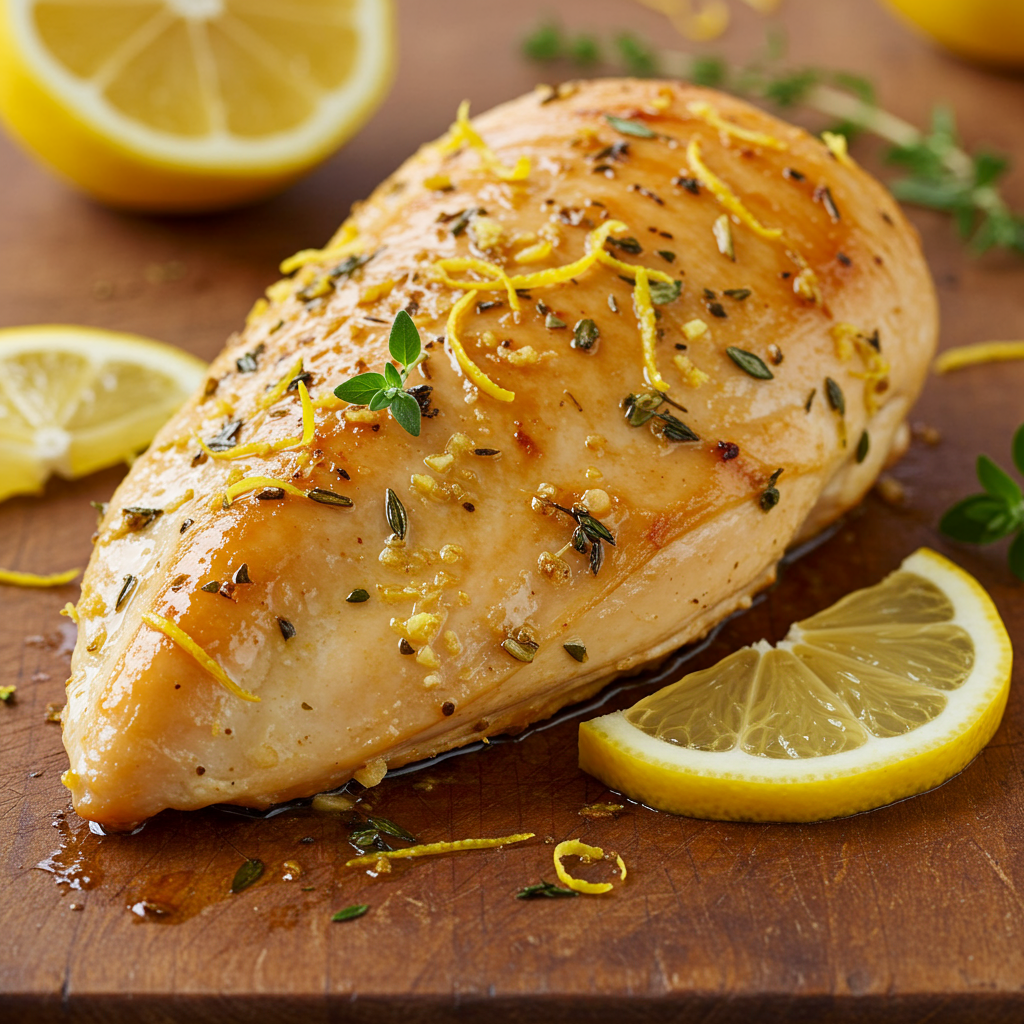 2. Lemon Herb Baked Chicken Breast