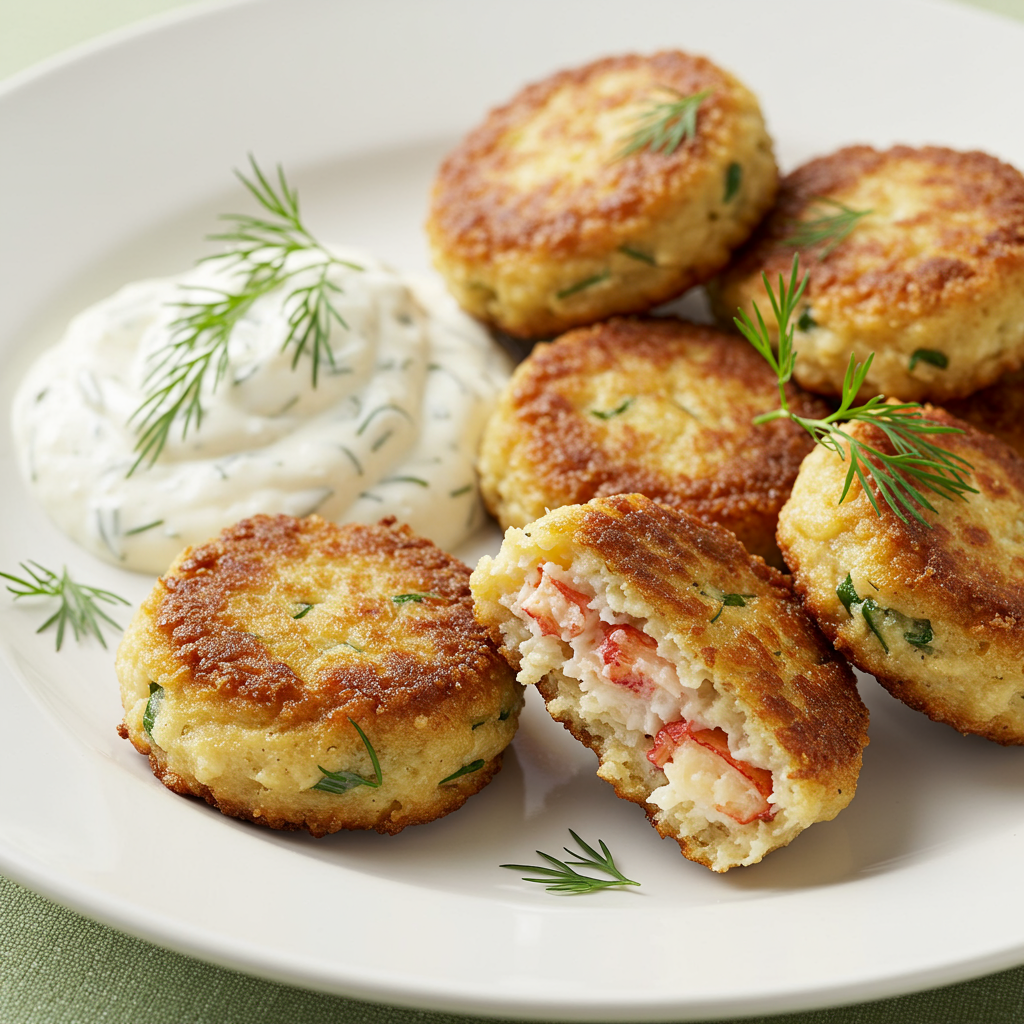 2. Lobster Cakes with Lemon-Dill Aioli