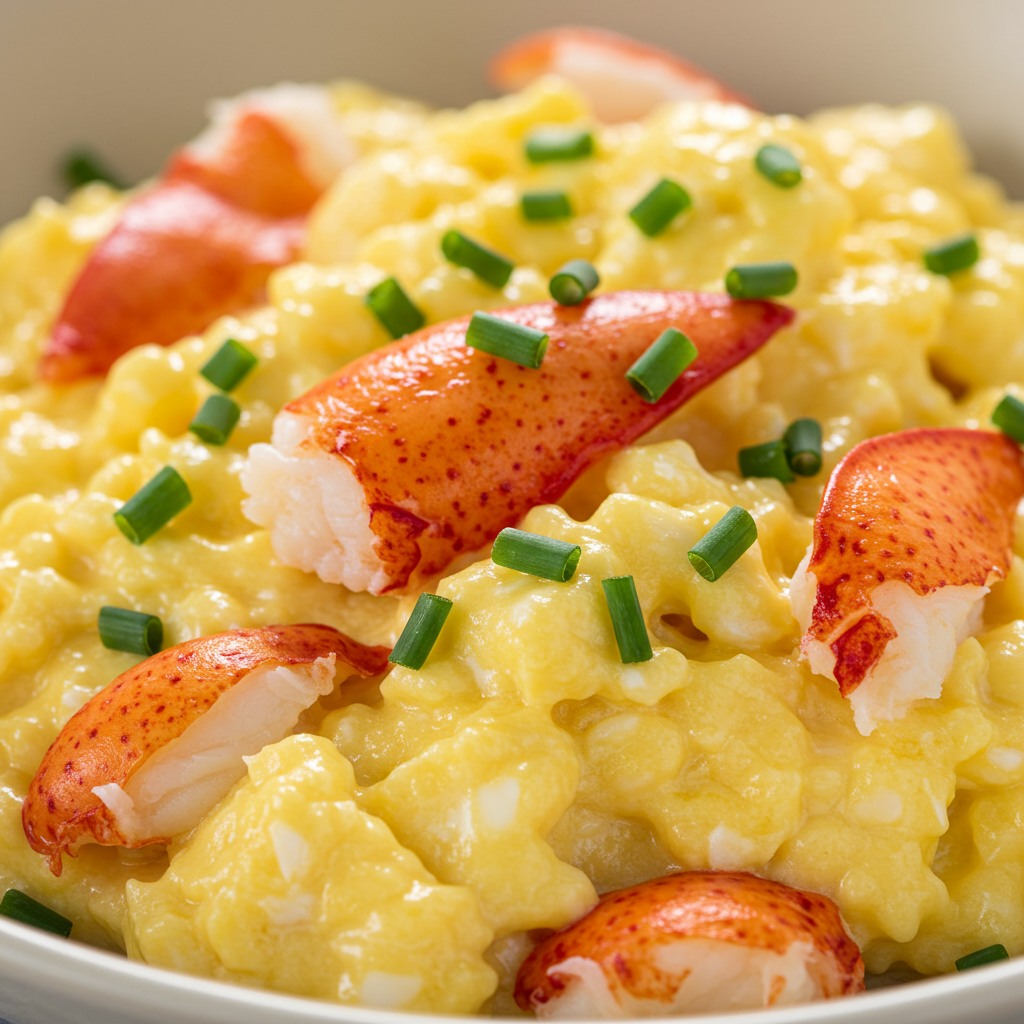 2. Lobster Scrambled Eggs: A Quick & Easy Indulgence
