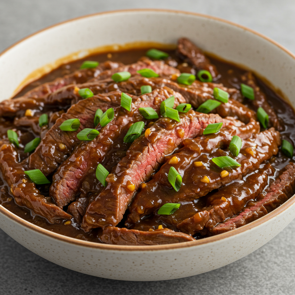 2. Mongolian Crockpot Steak