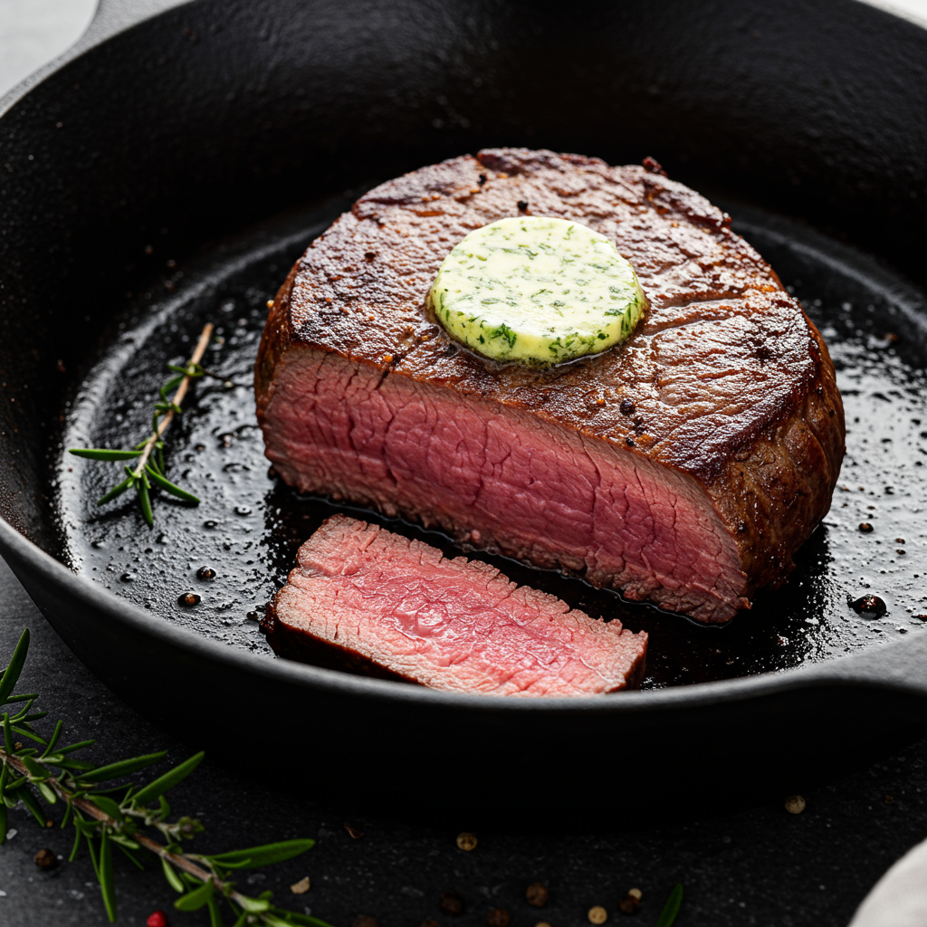 2. Perfect Filet Mignon with Herb Butter