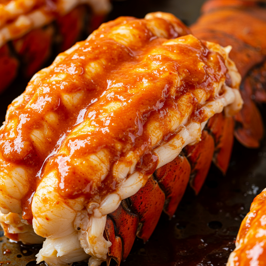 2. Spicy Sriracha Air Fryer Lobster