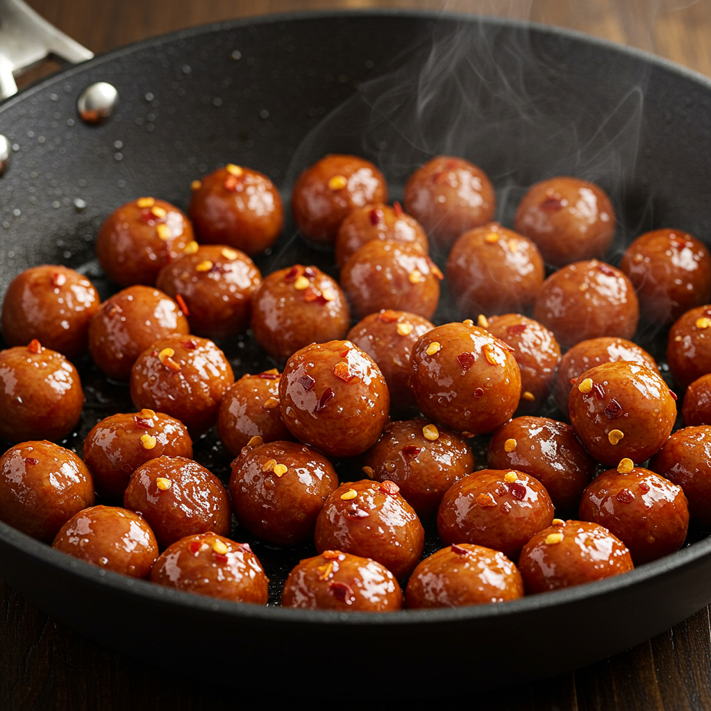 2. Sweet and Spicy Kielbasa Bites