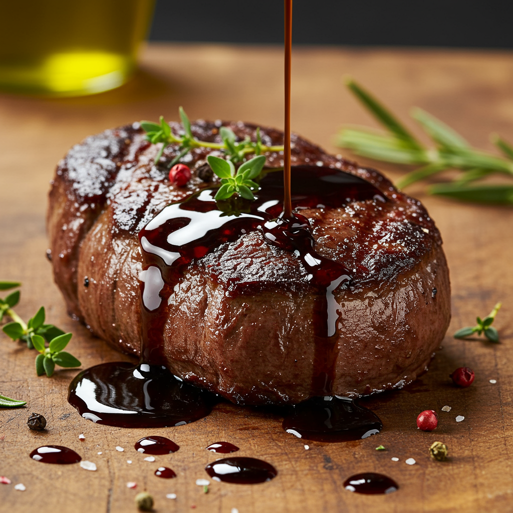 3: Balsamic Glazed Venison Steaks