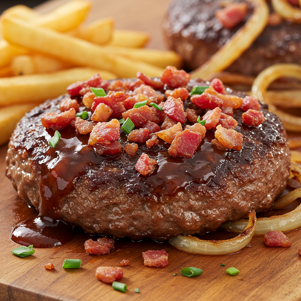 3. BBQ Bacon Hamburger Steak
