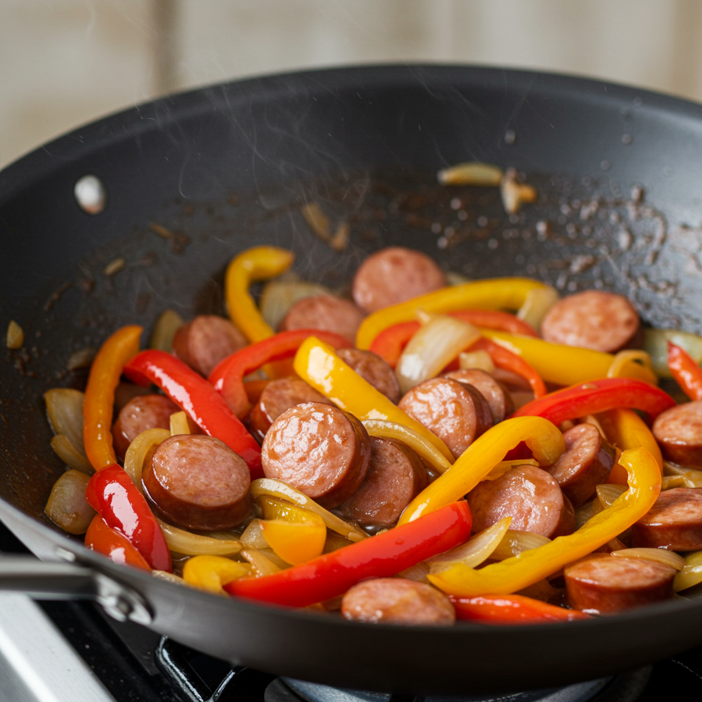 3. Bell Pepper & Sausage Stir-Fry