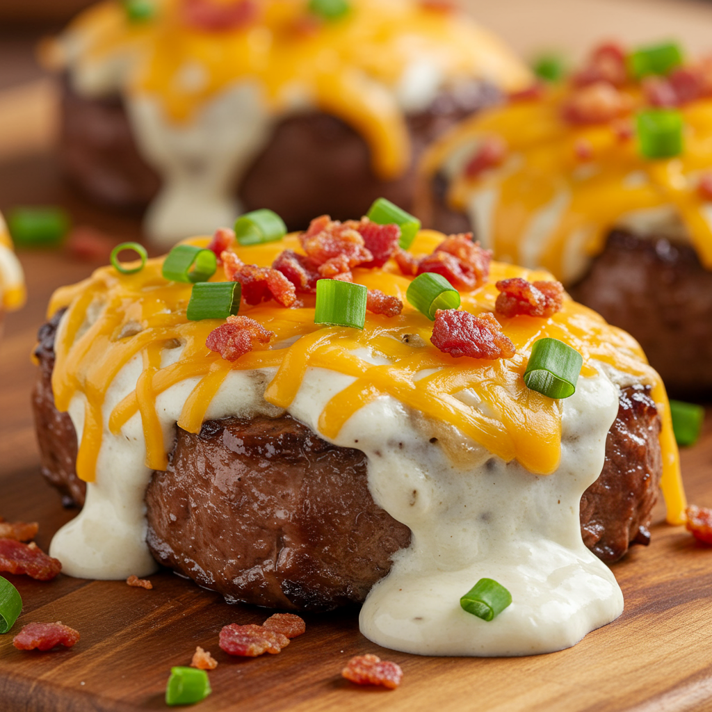 3. Cheesy Bacon Ranch Cube Steak