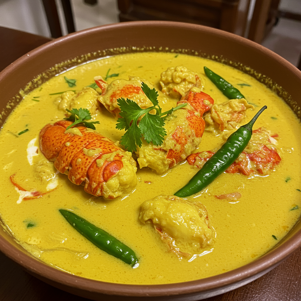 3. Chingri Machher Malai Curry (Bengali Lobster in Coconut Cream)